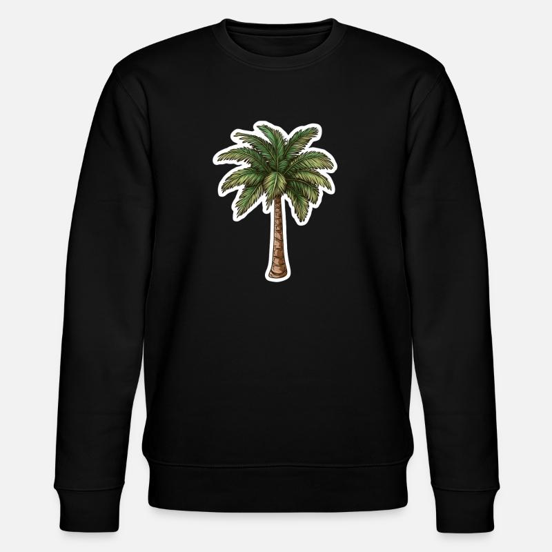 Palm tree - Stanley/Stella CHANGER Unisex Organic Sweatshirt - black