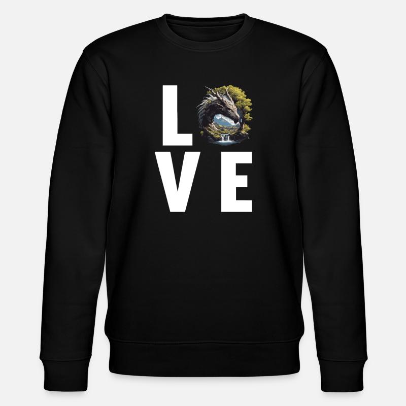 Dragon Dragon - Stanley/Stella CHANGER Unisex Organic Sweatshirt - black