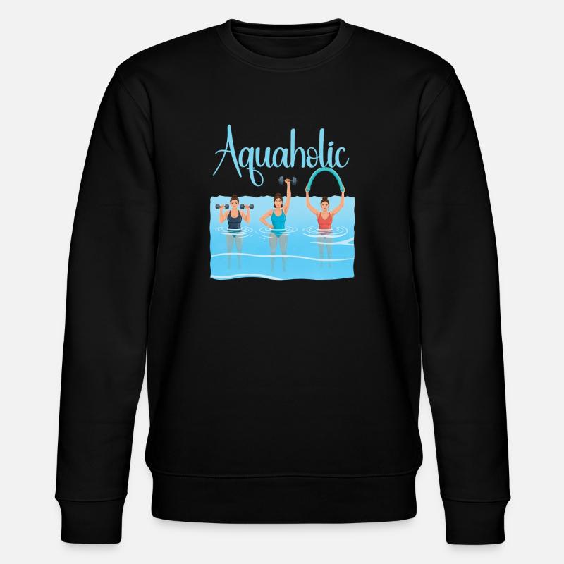 Passionné d'aquagym et d'aquaforme - Sweat bio CHANGER Stanley/Stella Unisexe - noir