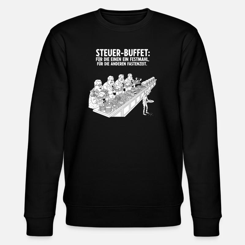 Steuer-Buffet - Stanley/Stella Unisex Bio-Sweatshirt CHANGER  - Schwarz