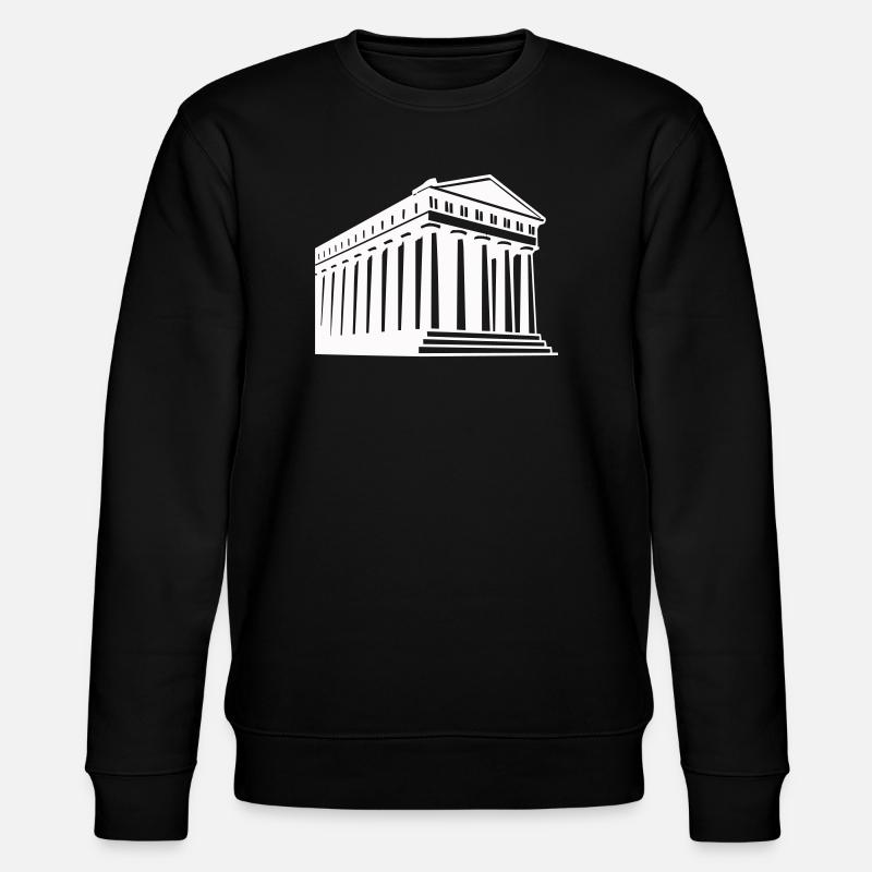 Illustration du temple grec antique - Sweat bio CHANGER Stanley/Stella Unisexe - noir
