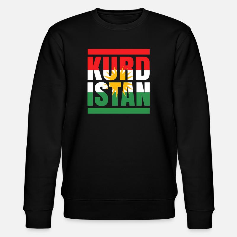 Drapeau du Kurdistan avec motif soleil - Sweat bio CHANGER Stanley/Stella Unisexe - noir