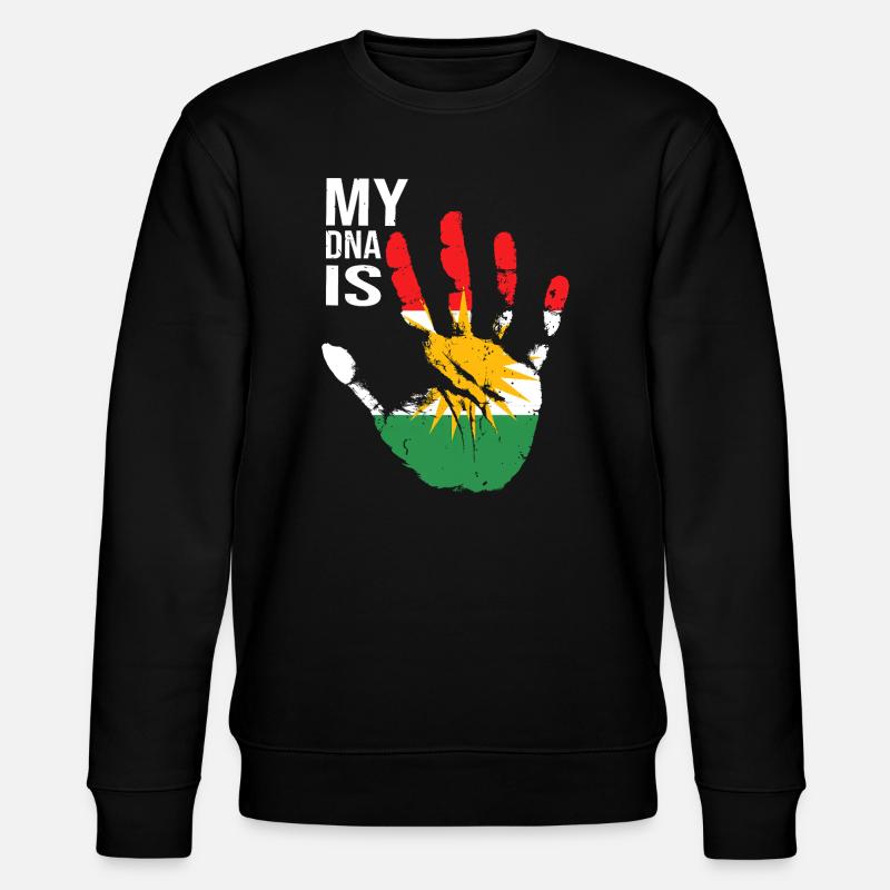 Kurdistan Kurden Handdesign mit Flagge - Stanley/Stella Unisex Bio-Sweatshirt CHANGER  - Schwarz