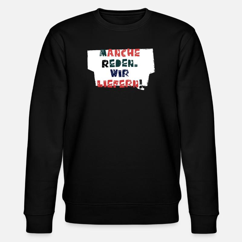 Reden & Handeln!  - Stanley/Stella Unisex Bio-Sweatshirt CHANGER  - Schwarz