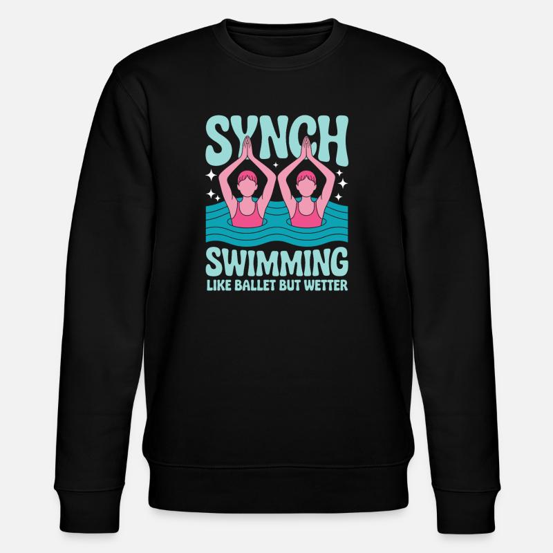 Synchronschwimmen Kunstschwimmen Wassersport - Stanley/Stella Unisex Bio-Sweatshirt CHANGER  - Schwarz