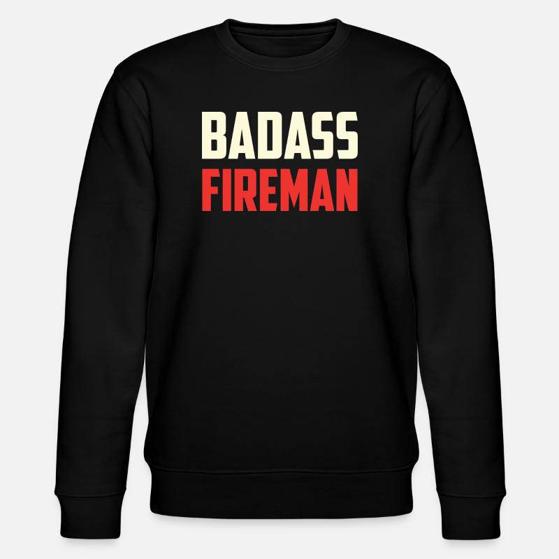 Pompier combattant dur à cuire - Sweat bio CHANGER Stanley/Stella Unisexe - noir