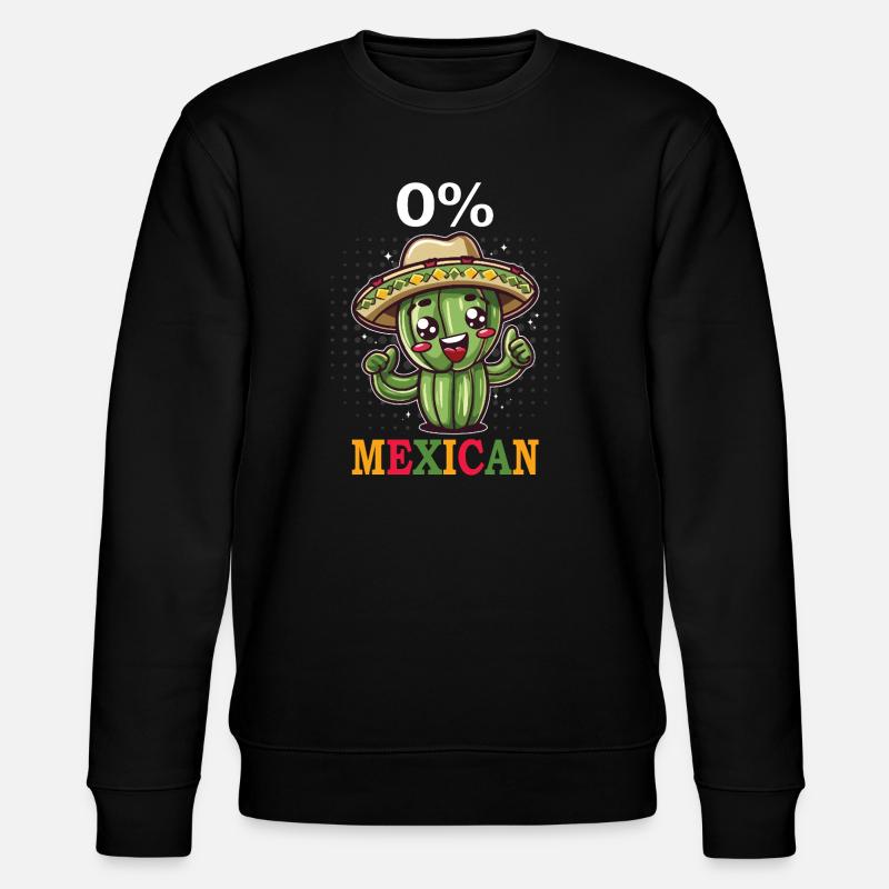 0% Mexican Cinco De Mayo Fiesta - Stanley/Stella Unisex Bio-Sweatshirt CHANGER - Schwarz