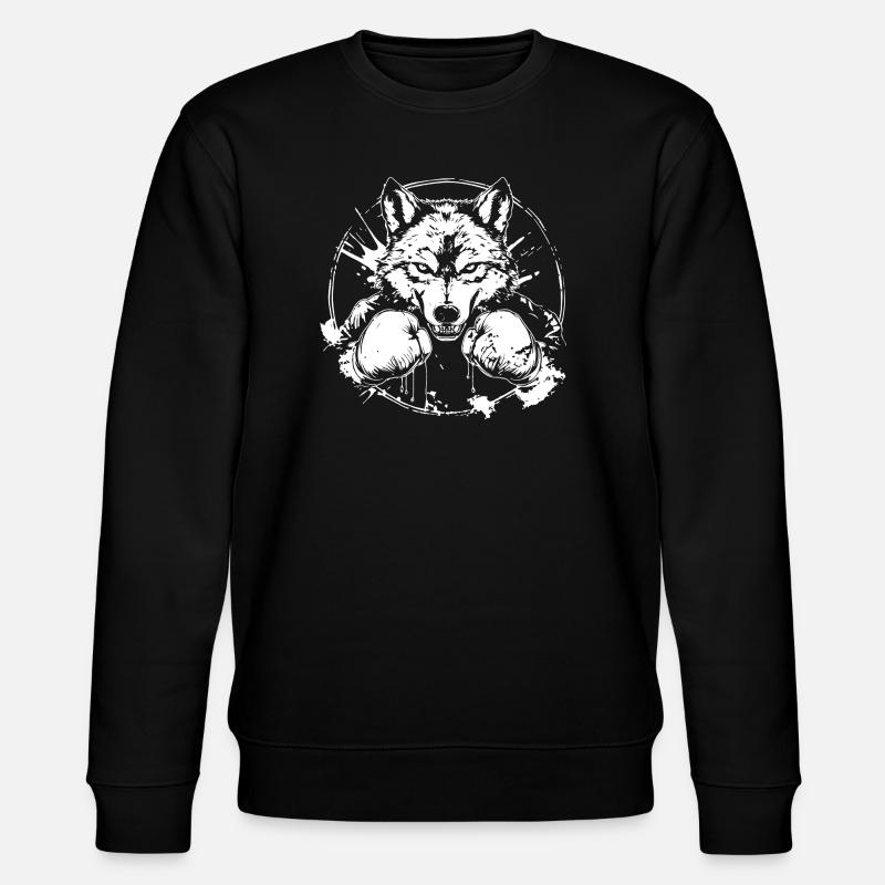 Wolf Boxer Boxe MMA - Sweat bio CHANGER Stanley/Stella Unisexe - noir