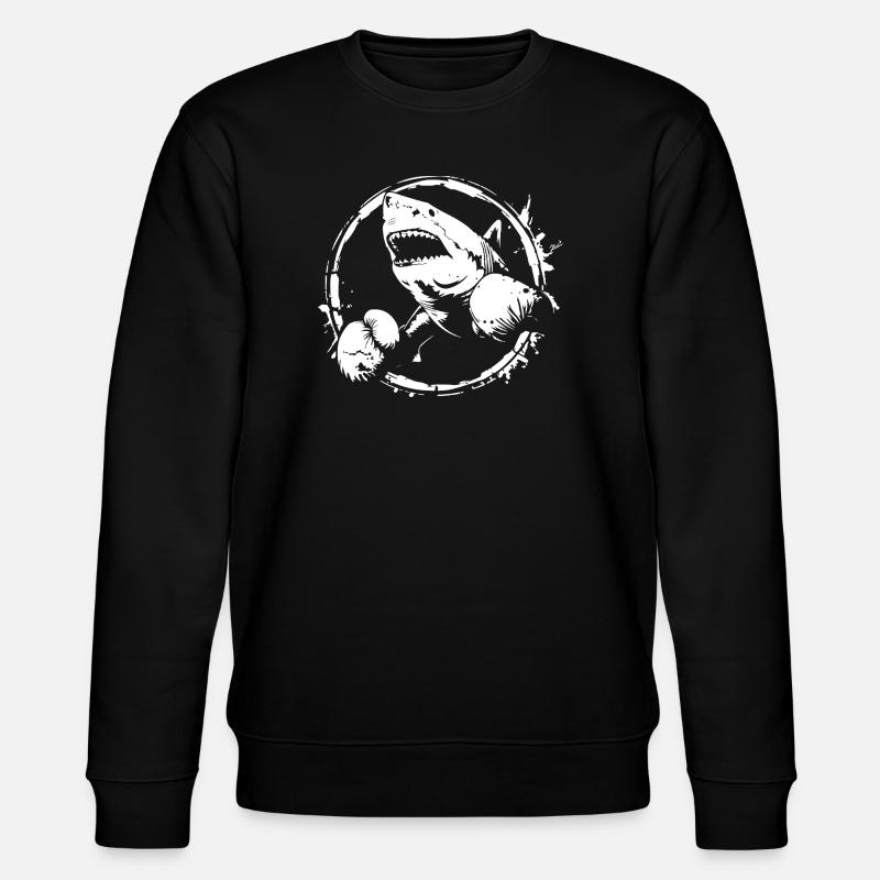 Shark Boxer Boxe MMA - Sweat bio CHANGER Stanley/Stella Unisexe - noir