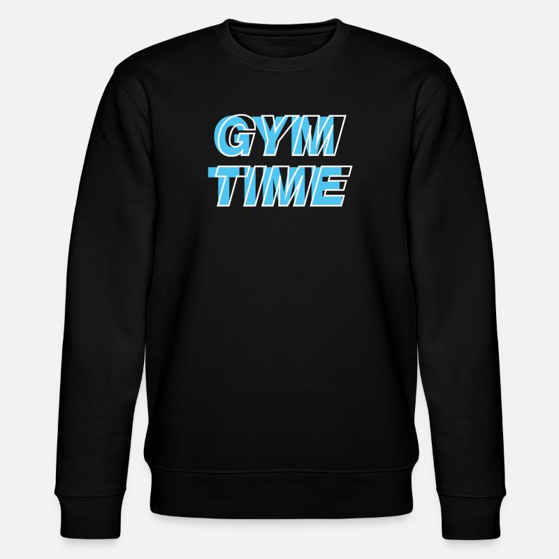 Zeit im Fitnessstudio - Stanley/Stella Unisex Bio-Sweatshirt CHANGER - Schwarz