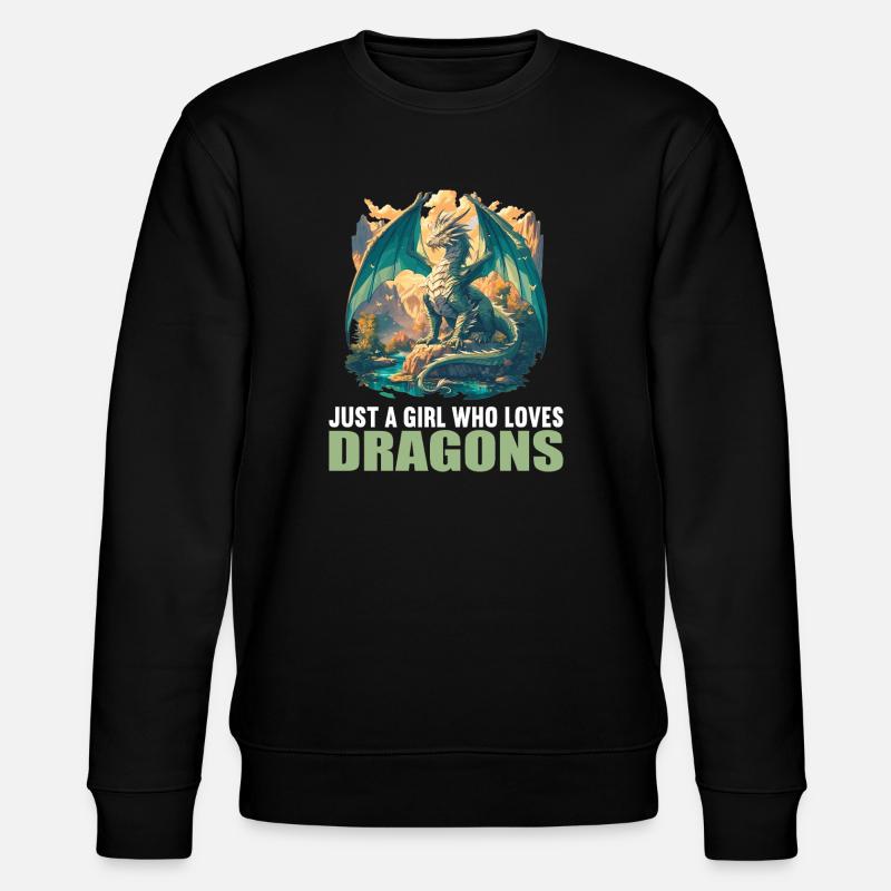 Dragon Dragon - Stanley/Stella CHANGER Unisex Organic Sweatshirt - black