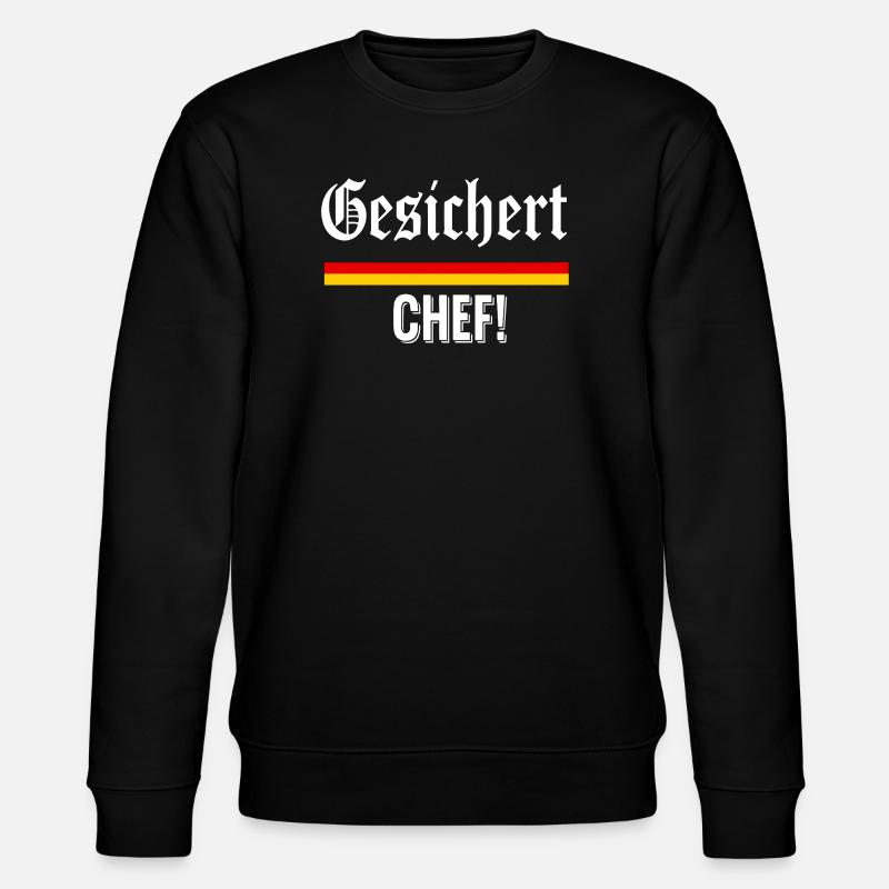 Gesichert Chef!  - Stanley/Stella Unisex Bio-Sweatshirt CHANGER  - Schwarz