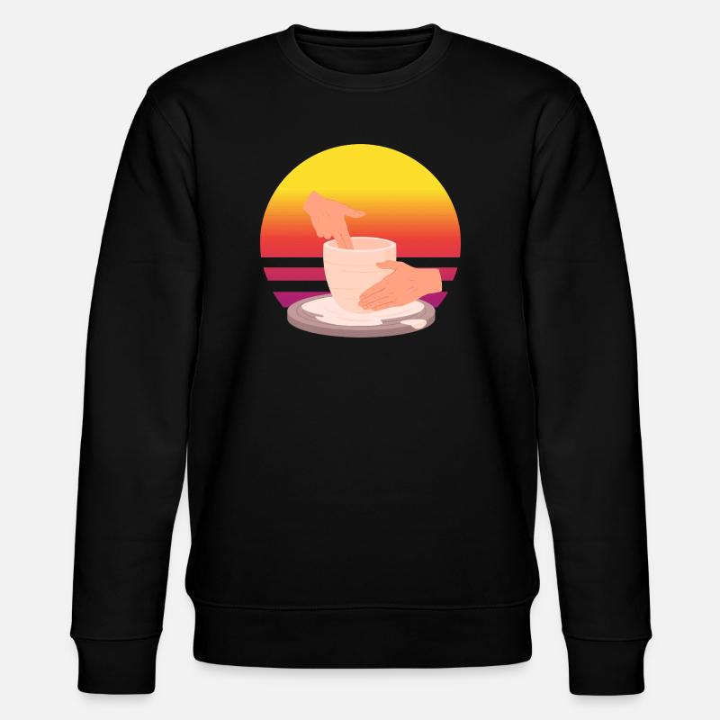Passion céramique Coucher de soleil - Sweat bio CHANGER Stanley/Stella Unisexe - noir