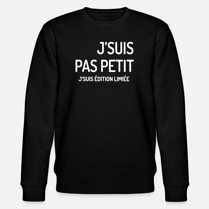 Limitierte Auflage „Ich bin nicht klein“ - Stanley/Stella Unisex Bio-Sweatshirt CHANGER - Schwarz