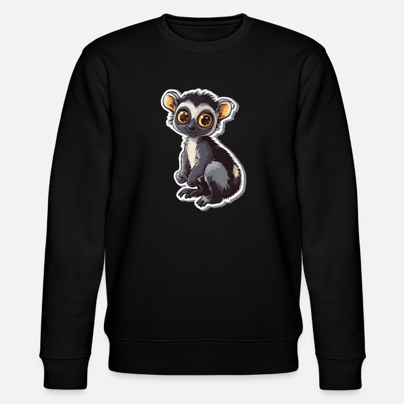 Lemur - Stanley/Stella Unisex Bio-Sweatshirt CHANGER  - Schwarz