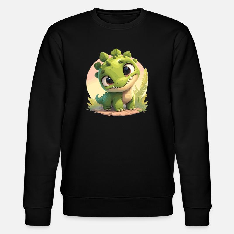 Dino Dinosaur Dinosaur - Stanley/Stella CHANGER Unisex Organic Sweatshirt - black