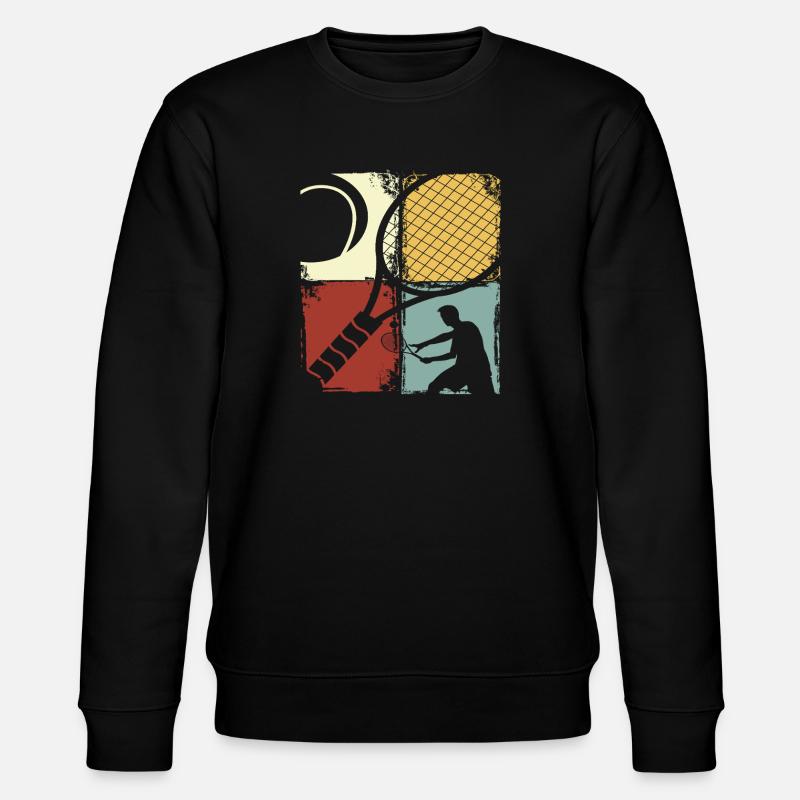 Silhouette de joueur de tennis rétro - Sweat bio CHANGER Stanley/Stella Unisexe - noir