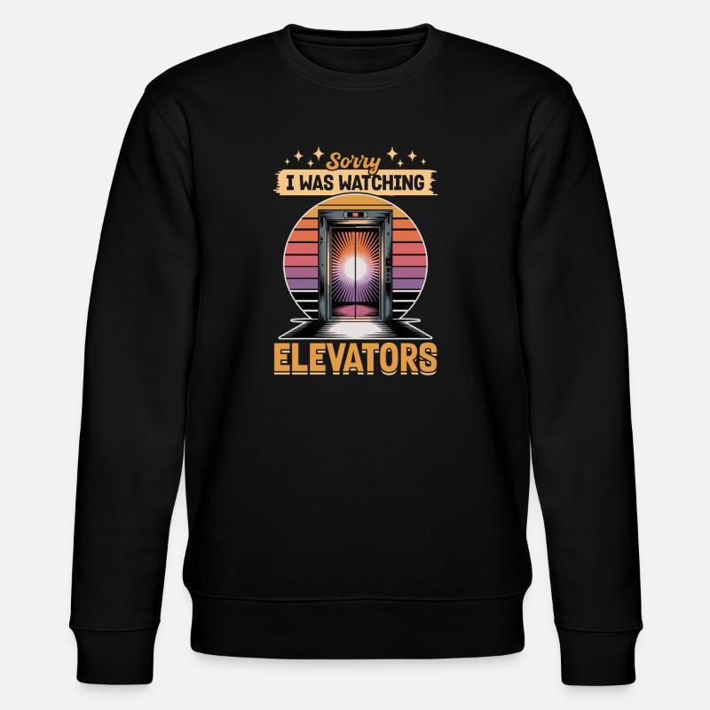 Ascenseur pour tout-petits et enfants - Sweat bio CHANGER Stanley/Stella Unisexe - noir