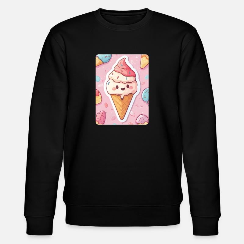 Eiscreme - Stanley/Stella Unisex Bio-Sweatshirt CHANGER  - Schwarz