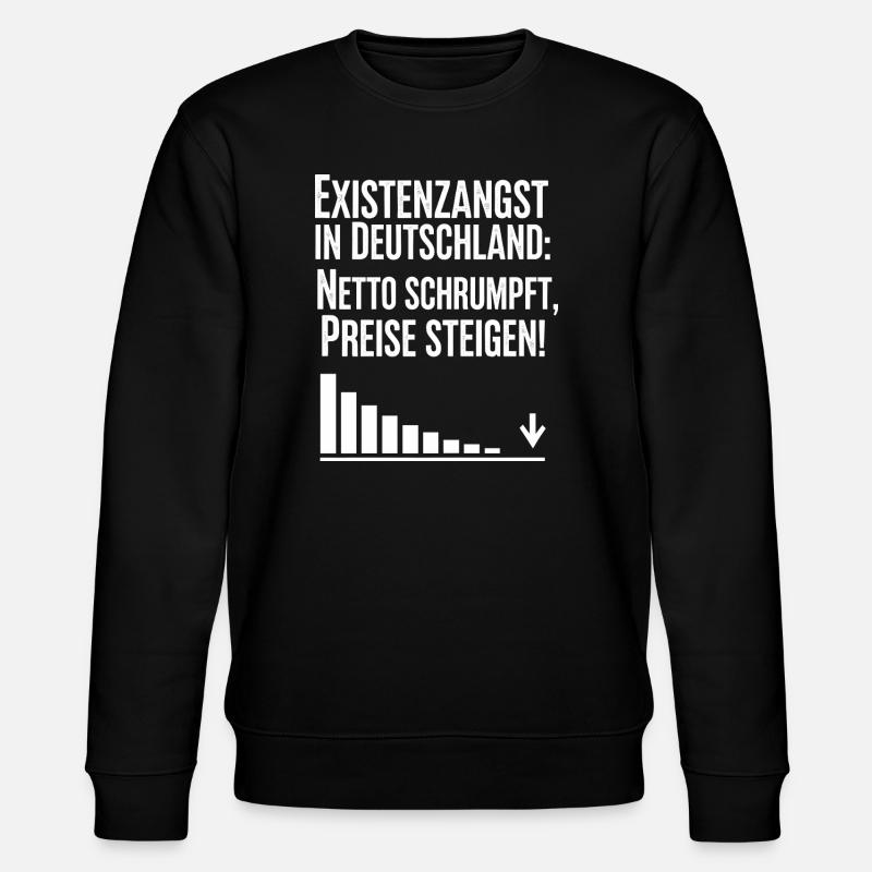 Existenzangst in Deutschland - Stanley/Stella Unisex Bio-Sweatshirt CHANGER  - Schwarz
