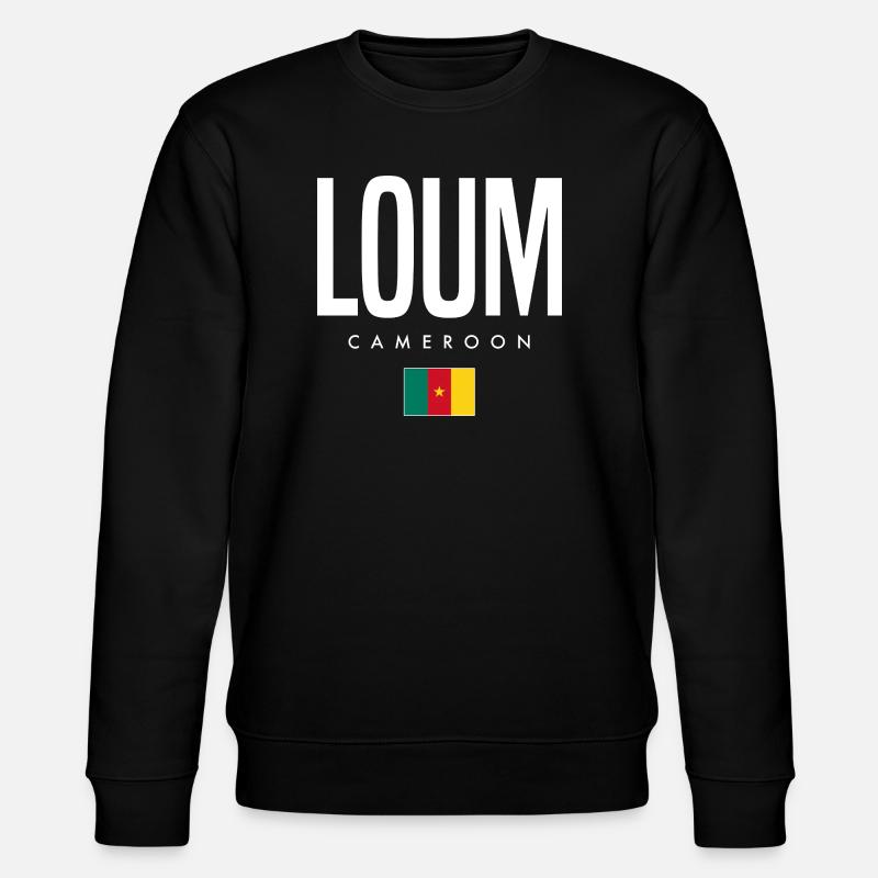 Loum Kamerun Kameruner - Stanley/Stella Unisex Bio-Sweatshirt CHANGER  - Schwarz