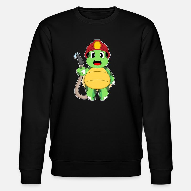 turtle fireman fire hose - Stanley/Stella CHANGER Unisex Organic Sweatshirt - black