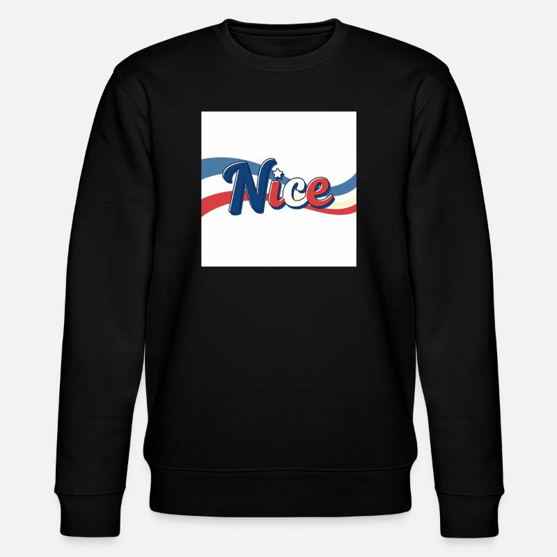Nice Souvenir an Nizza - Stanley/Stella Unisex Bio-Sweatshirt CHANGER  - Schwarz