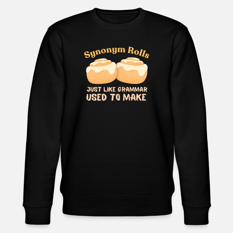Synonym Rolls Grammatik Humor Design - Stanley/Stella Unisex Bio-Sweatshirt CHANGER  - Schwarz
