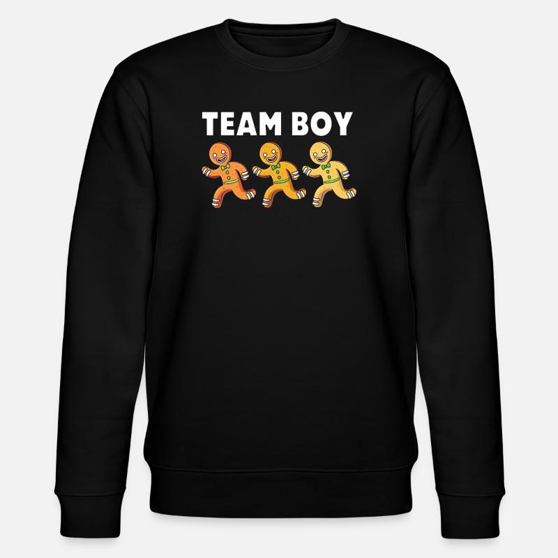 Team Boy Weihnachten - Stanley/Stella Unisex Bio-Sweatshirt CHANGER  - Schwarz