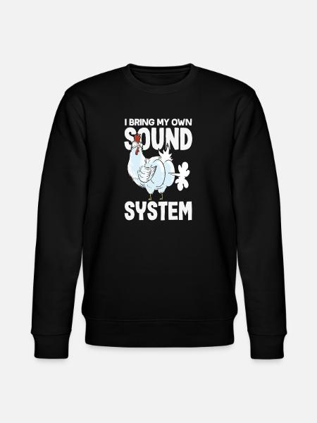 Public Fart Funny Inappropriate - Stanley/Stella CHANGER Unisex Organic Sweatshirt - black