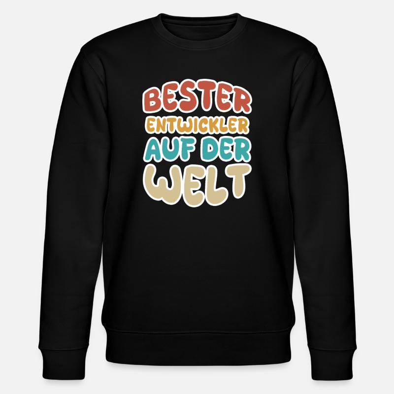 Berufung Entwickler - Stanley/Stella Unisex Bio-Sweatshirt CHANGER  - Schwarz