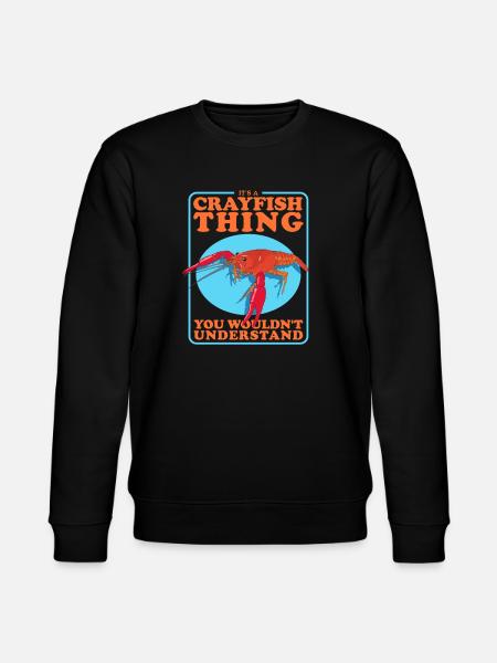 Crayfish Crayfish Seafood Gifts - Stanley/Stella CHANGER Unisex Organic Sweatshirt - black