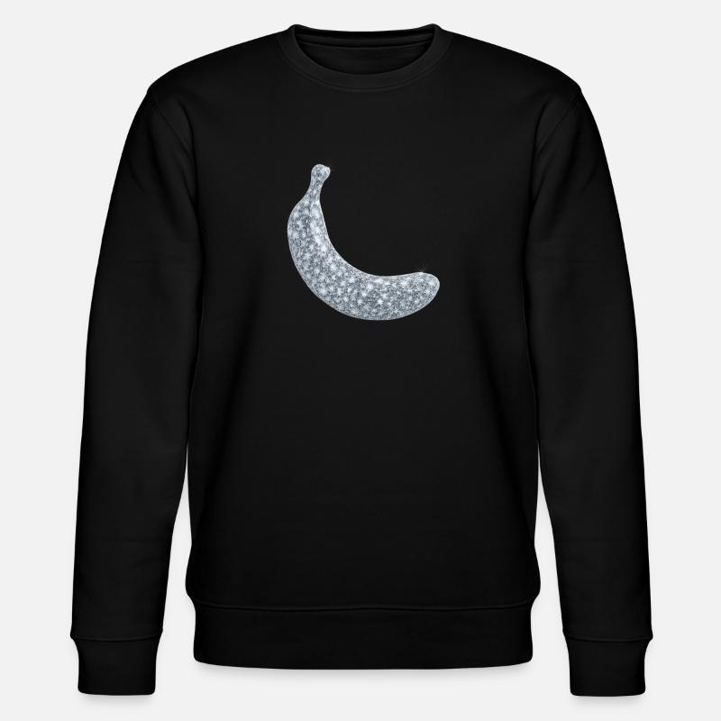 Schneefrost Diamanten Banane - Stanley/Stella Unisex Bio-Sweatshirt CHANGER  - Schwarz