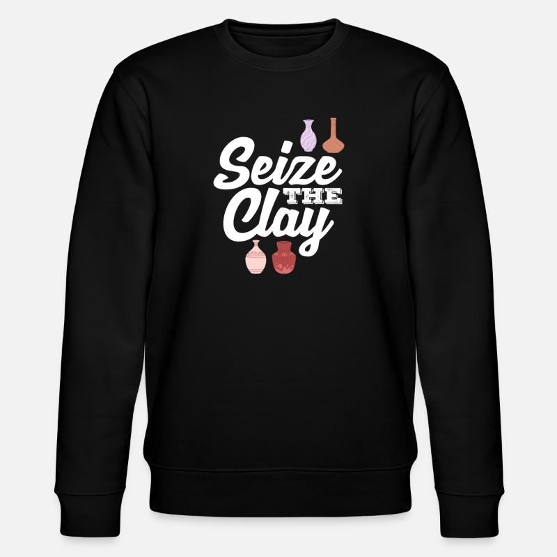 Pottery Seize The Clay Inspiration - Stanley/Stella CHANGER Unisex Organic Sweatshirt - black
