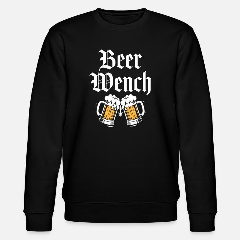 Bierweibchen - Stanley/Stella Unisex Bio-Sweatshirt CHANGER  - Schwarz