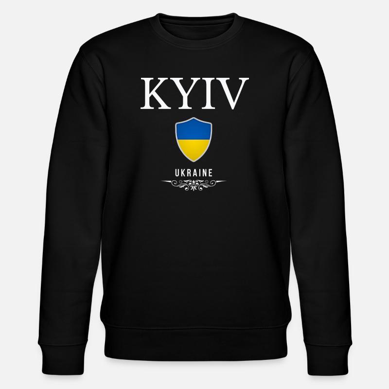 Kiev elegant design, Ukrainian pride - Stanley/Stella CHANGER Unisex Organic Sweatshirt - black
