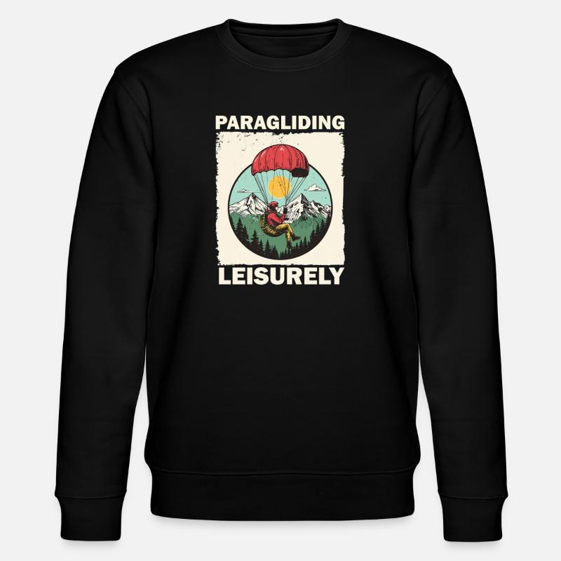 Paragliding Abenteuer Promoboard - Stanley/Stella Unisex Bio-Sweatshirt CHANGER  - Schwarz