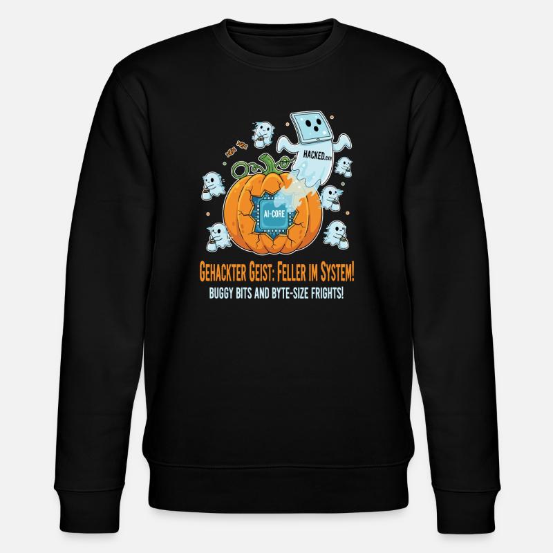 Gehackter Geist: Feller im System ! - Stanley/Stella Unisex Bio-Sweatshirt CHANGER  - Schwarz