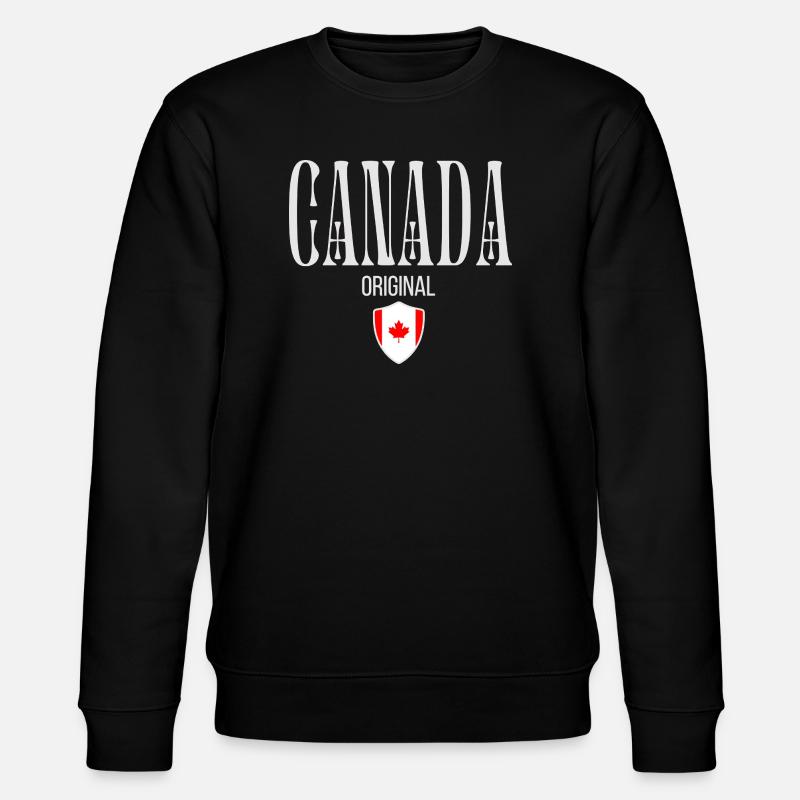 Made in Canada, Canadian pride - Stanley/Stella CHANGER Unisex Organic Sweatshirt - black
