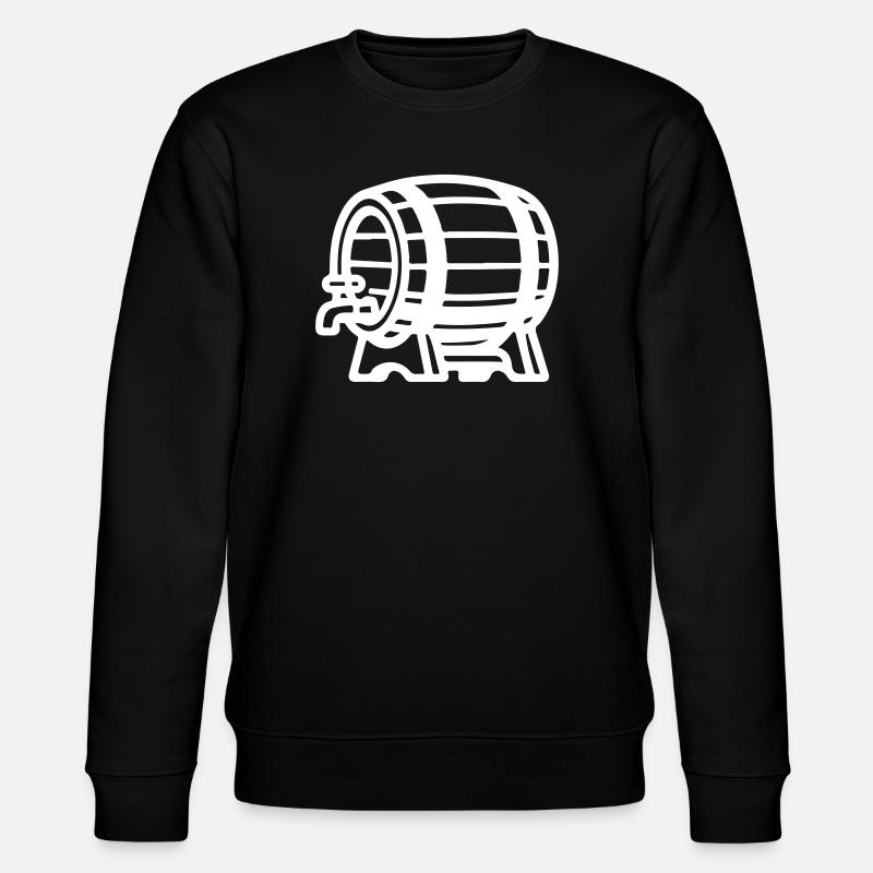 Bierfass Symbol Brauerei - Stanley/Stella Unisex Bio-Sweatshirt CHANGER  - Schwarz