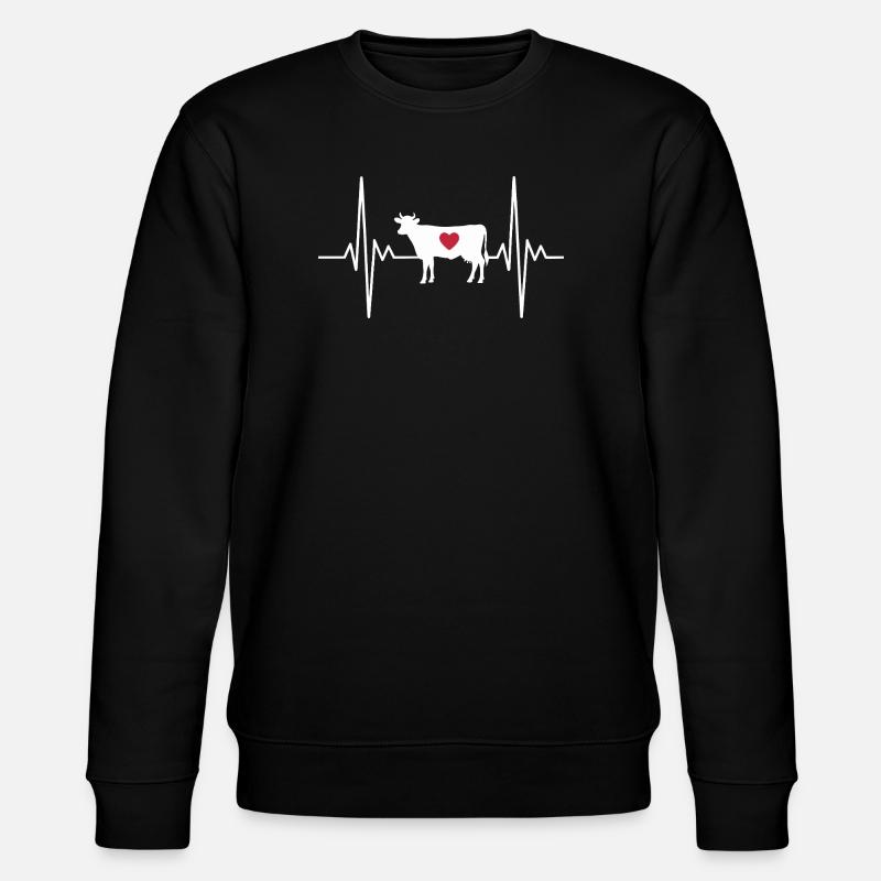 Vache - Sweat bio CHANGER Stanley/Stella Unisexe - noir