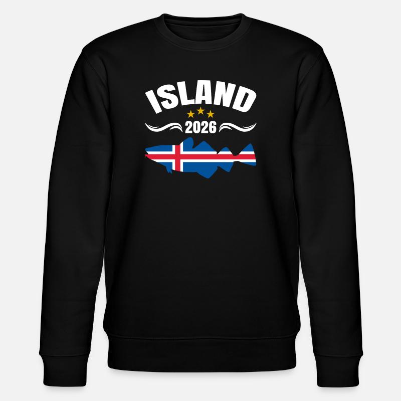 Vacances de pêche Islande 2026 - Sweat bio CHANGER Stanley/Stella Unisexe - noir