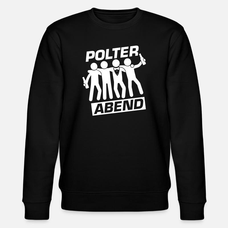 Polterabend Crew Polterhochzeit - Stanley/Stella Unisex Bio-Sweatshirt CHANGER  - Schwarz