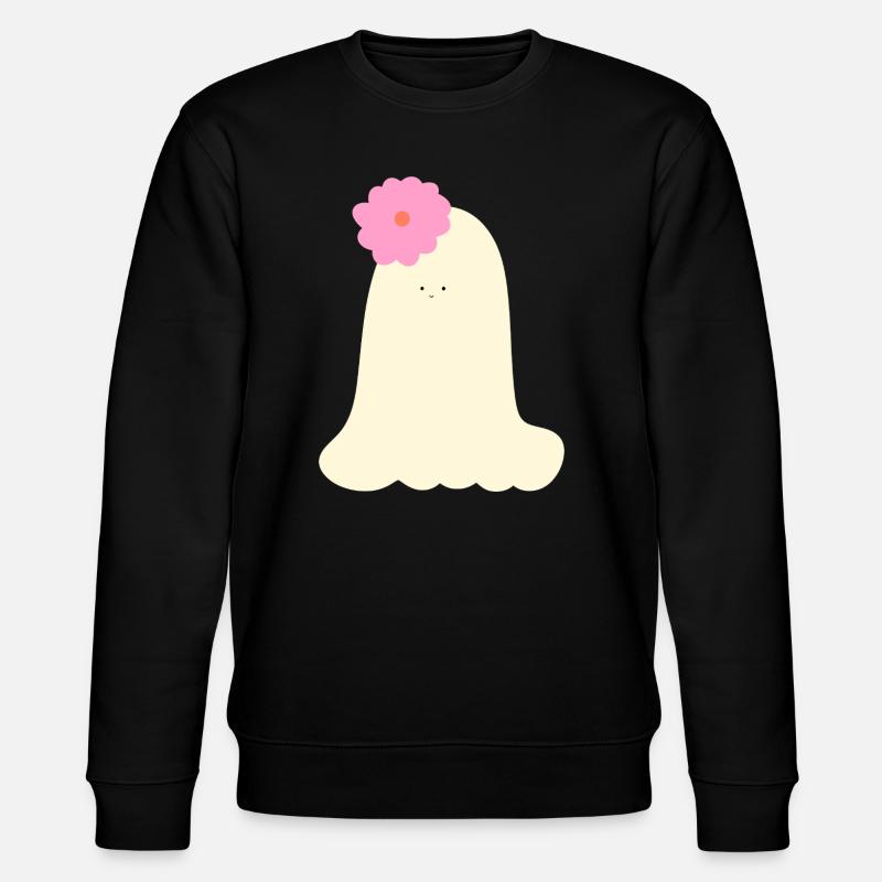 Verspielter Halloween Gespenst  - Stanley/Stella Unisex Bio-Sweatshirt CHANGER  - Schwarz