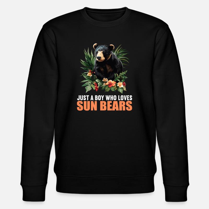Sun Bear Malay Bear - Stanley/Stella CHANGER Unisex Organic Sweatshirt - black