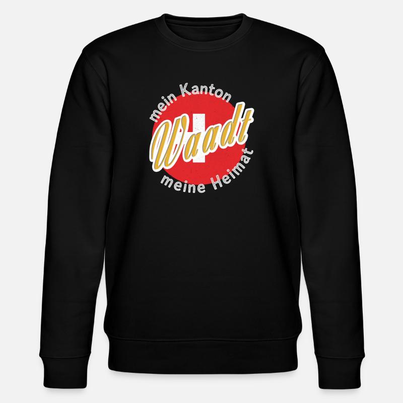 Ma patrie Vaud cadeau - Sweat bio CHANGER Stanley/Stella Unisexe - noir