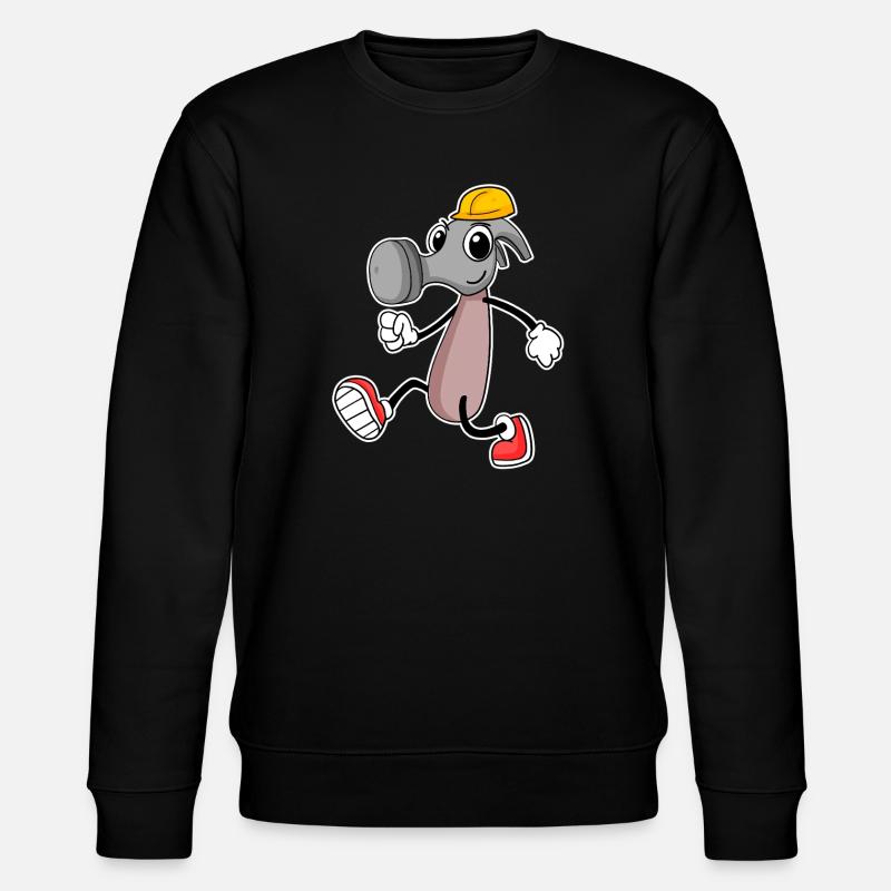 Witziges Hammer Motiv - Stanley/Stella Unisex Bio-Sweatshirt CHANGER - Schwarz