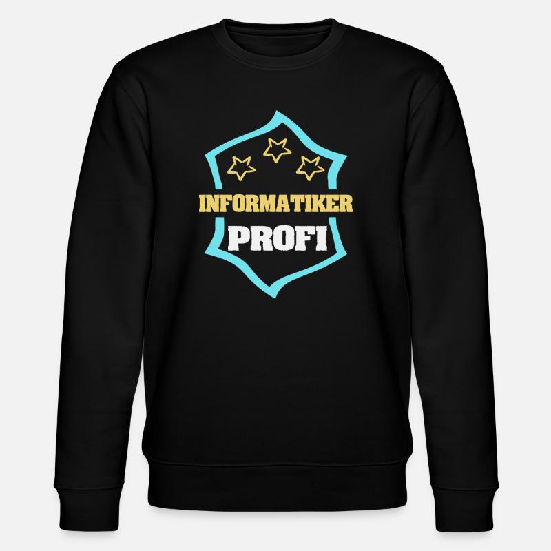 Beruf Informatiker - Stanley/Stella Unisex Bio-Sweatshirt CHANGER  - Schwarz