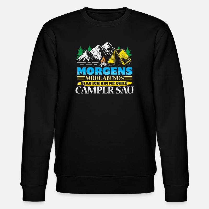 Camper Camping Caravane Dicton - Sweat bio CHANGER Stanley/Stella Unisexe - noir