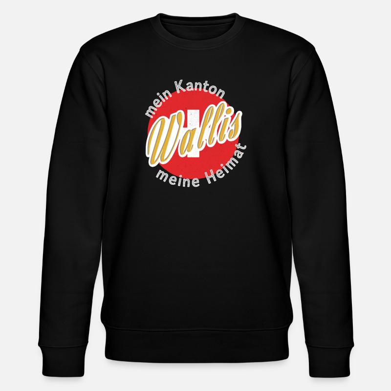 Mon cadeau Valais natal - Sweat bio CHANGER Stanley/Stella Unisexe - noir
